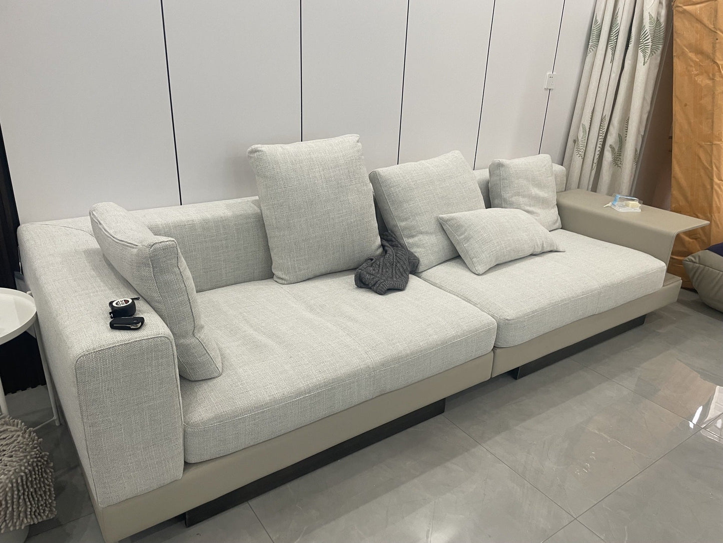Hull 6 Seater Fabric L-Shape Sofa