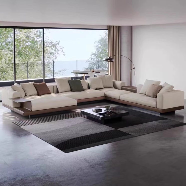 Hull 8 Seater Fabric U-Shape Sofa