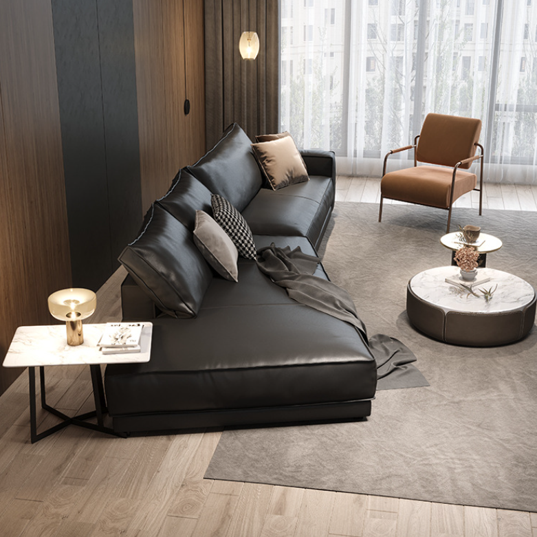 Fitzpatrick 4 Seater Italian Leather Sofa