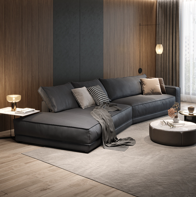 Fitzpatrick 4 Seater Italian Leather Sofa