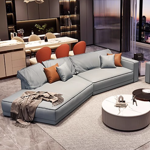 Fitzpatrick 4 Seater Italian Leather Sofa
