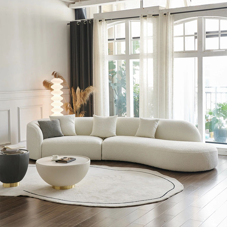 Carson 4 Seater Bouclé L-Shape Sofa