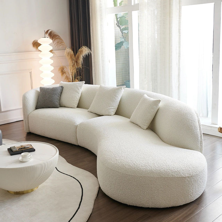 Carson 4 Seater Bouclé L-Shape Sofa