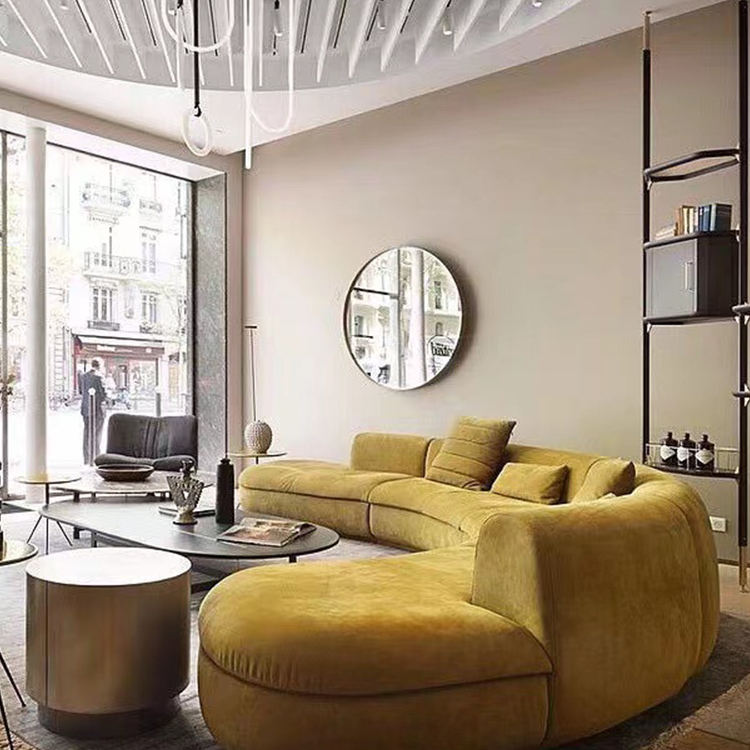 Carson 4 Seater Bouclé L-Shape Sofa