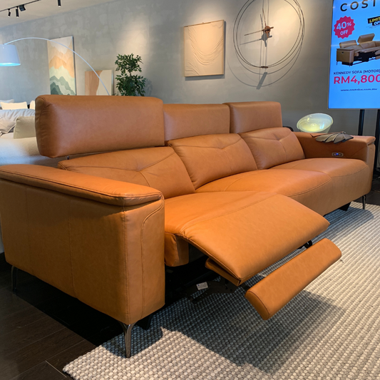 Andrade 3 Seater Classic Motorized Recliner Sofa