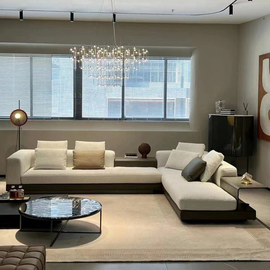 Hull 6 Seater Fabric L-Shape Sofa
