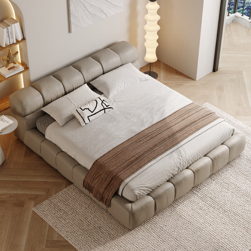 Diaz Queen Size Leatherette Bed Frame