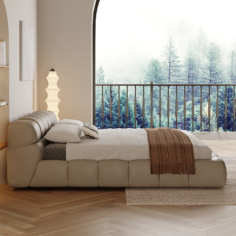 Diaz Queen Size Leatherette Bed Frame