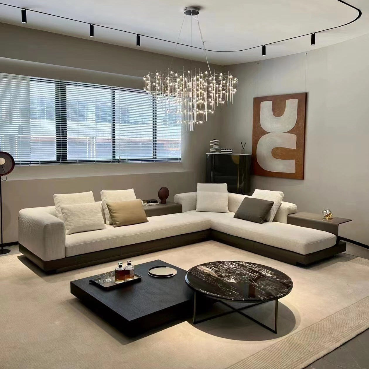 Hull 6 Seater Fabric L-Shape Sofa