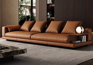 Bonilla 4 Seater Leather Sofa