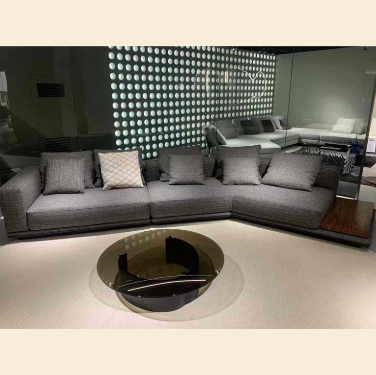 Merritt 4 Seater Leather L-Shape Sofa