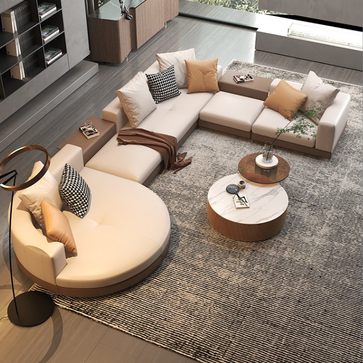 Jackson 8 Seater Fabric L-Shape Sofa