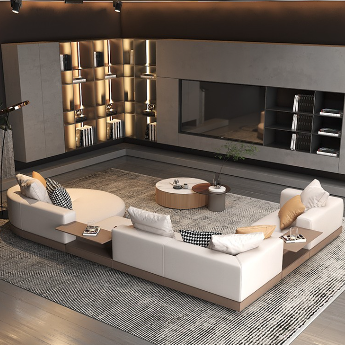 Jackson 8 Seater Fabric L-Shape Sofa