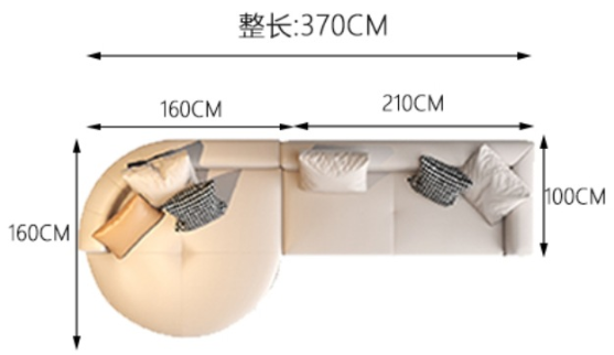 Jackson 4 Seater Fabric L-Shape Sofa