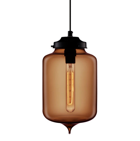 Brown Modern Glass Pendant Lamp