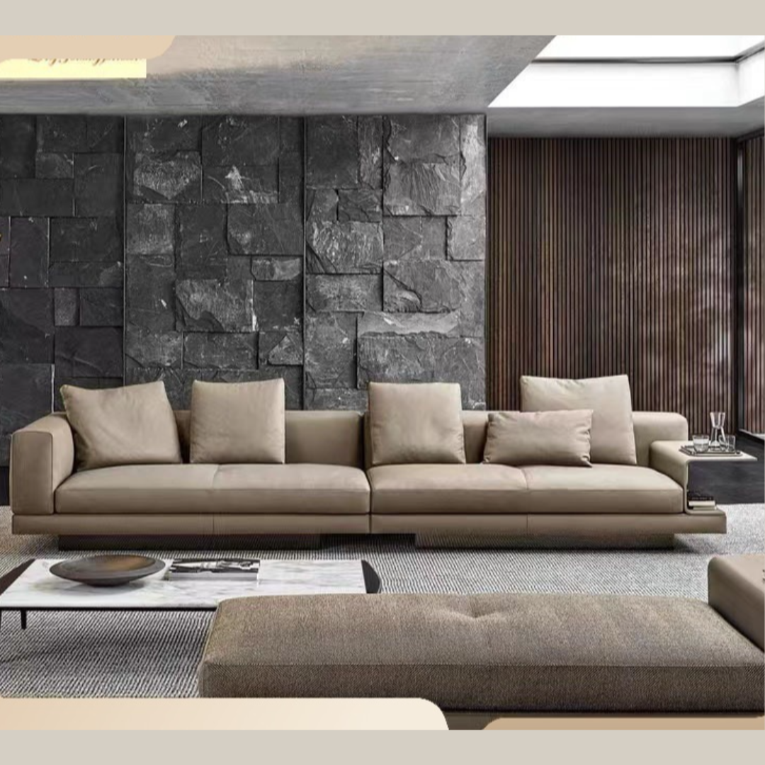 Bonilla 4 Seater Leather Sofa