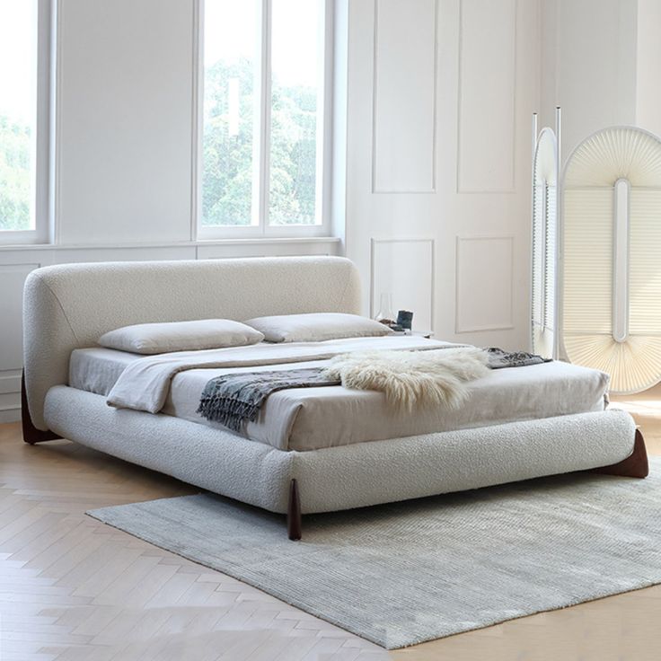 Mcmillan King Size Bouclé Bed Frame