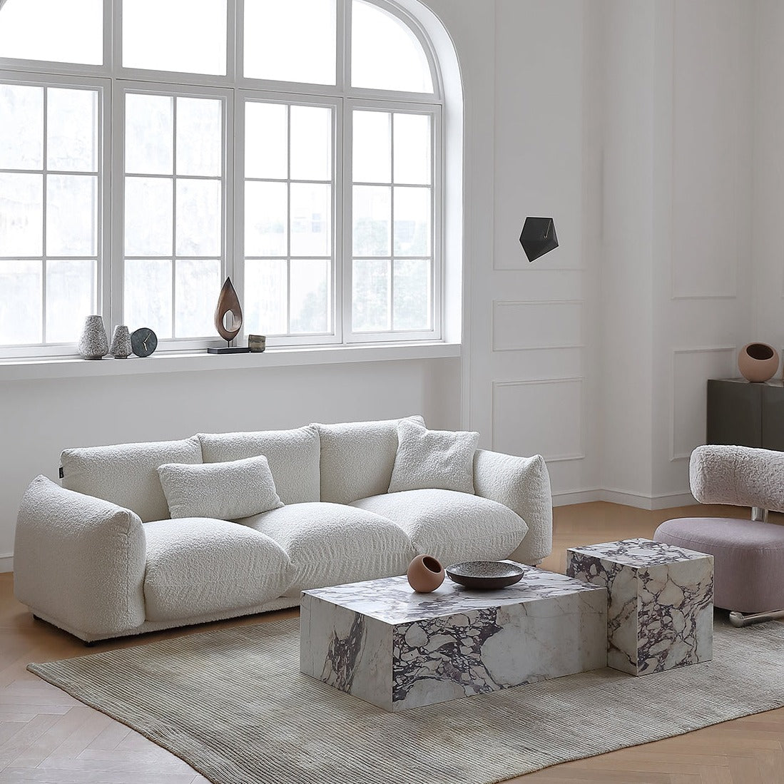 Colon 3 Seater Bouclé Sofa