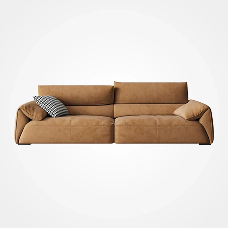 Brown fabric sofa: Become one with nature again