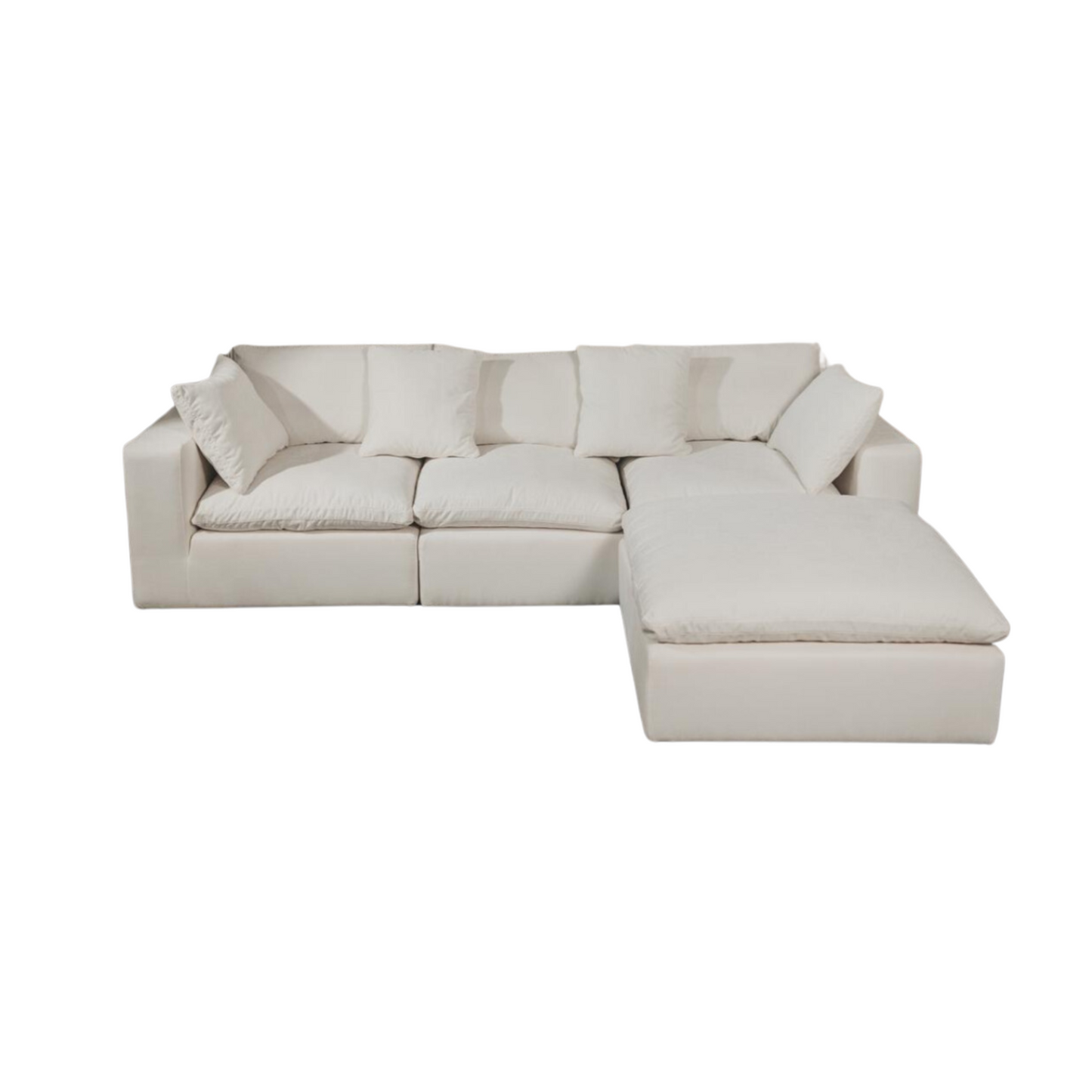 Humphrey 4 Seater Fabric L-Shape Modular Sofa