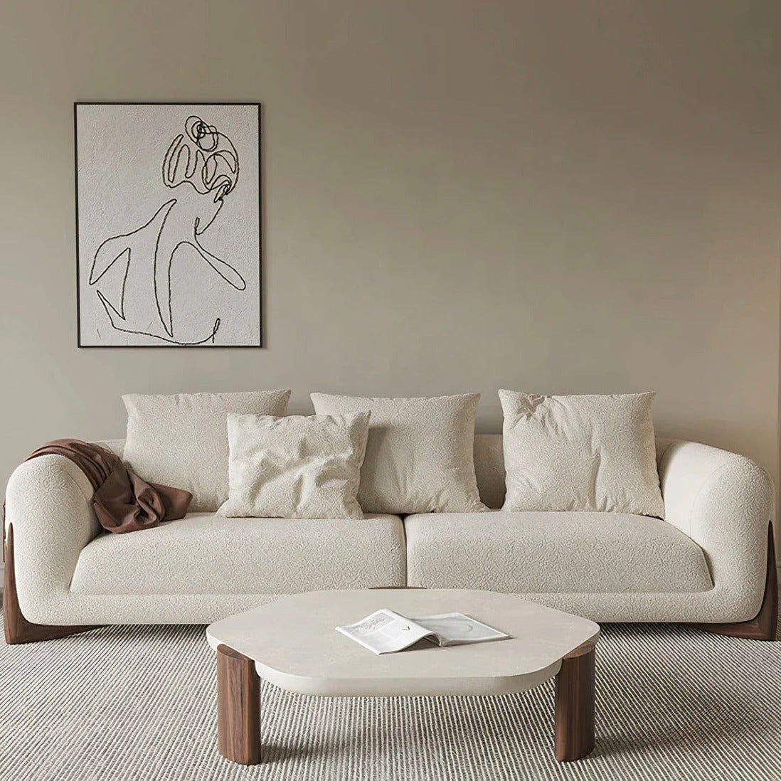 Mcmillan 1 Seater Bouclé Sofa